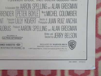 SURRENDER STYLE B US ONE SHEET POSTER MICHAEL CAINE SALLY FIELD 1987 Movie posters