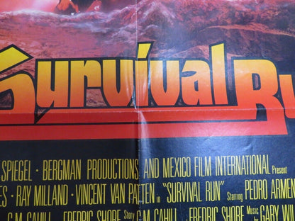 SURVIVAL RUN / SPREE US ONE SHEET POSTER PETER GRAVES RAY MILLAND - Rendezvous Cinema