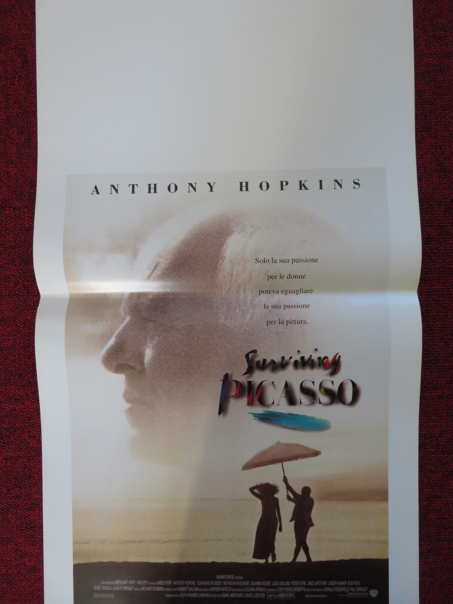 SURVIVING PICASSO ITALIAN LOCANDINA POSTER ANTHONY HOPKINS N. MCELHONE 1996 Rendezvous Cinema Movie posters
