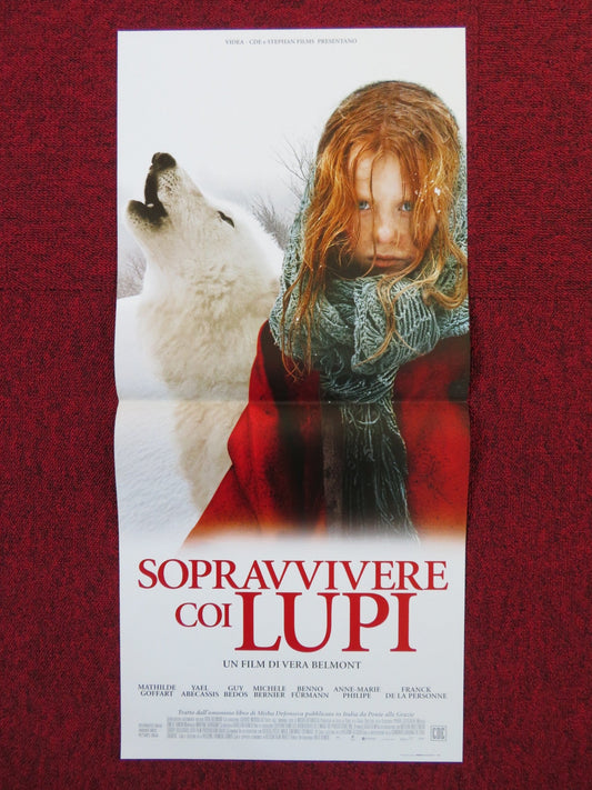 SURVIVING WITH WOLVES ITALIAN LOCANDINA POSTER MATHILDE GOFFART 2007 Rendezvous Cinema Movie posters