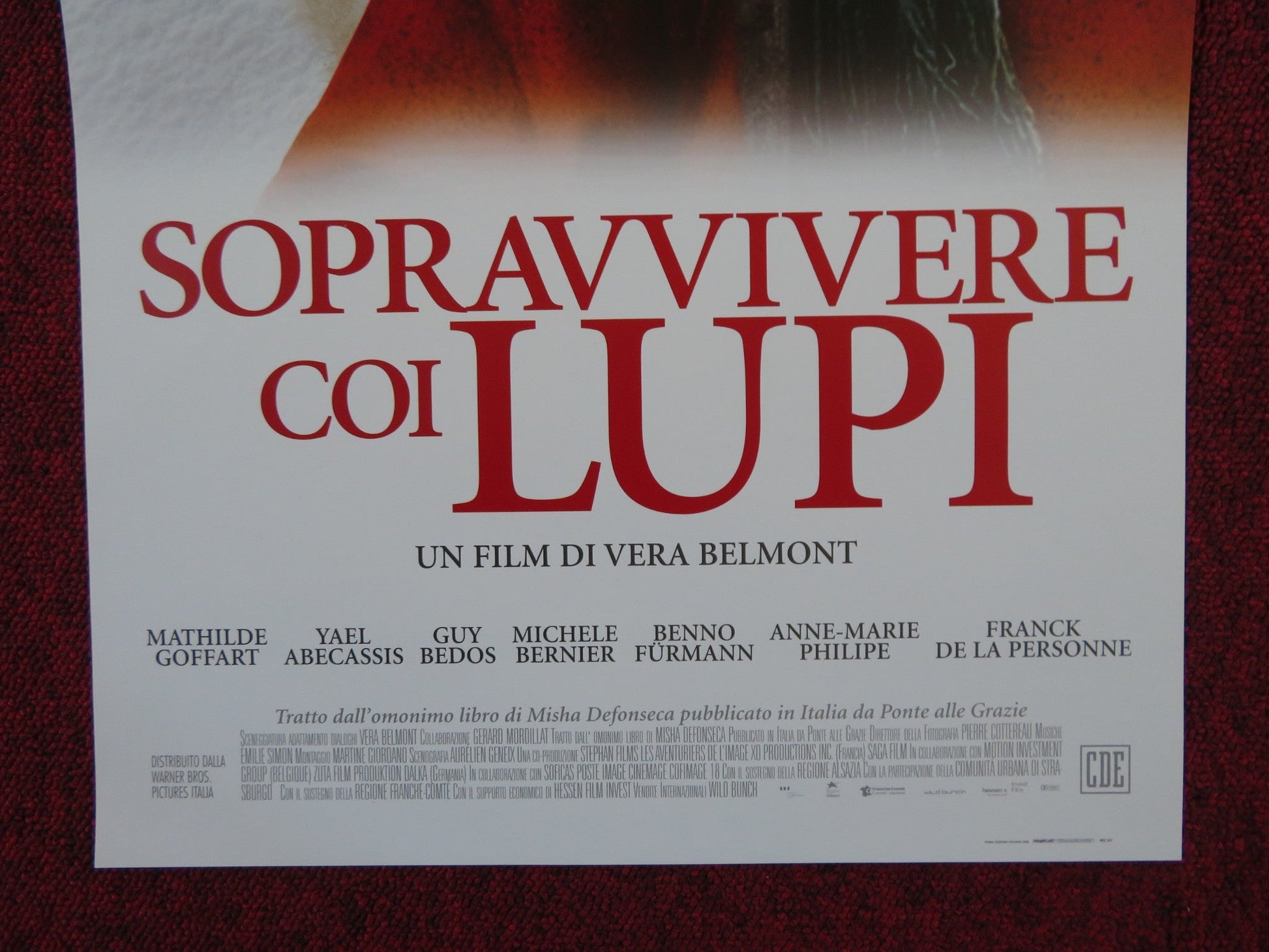 SURVIVING WITH WOLVES ITALIAN LOCANDINA POSTER MATHILDE GOFFART 2007 Rendezvous Cinema Movie posters