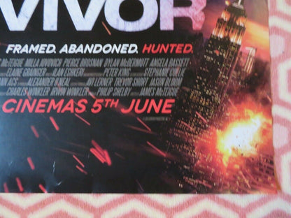 SURVIVOR UK ONE SHEET (27"x 41") ROLLED POSTER MILLA JOVOVICH PIERCE BROSNAN '15 Movie posters