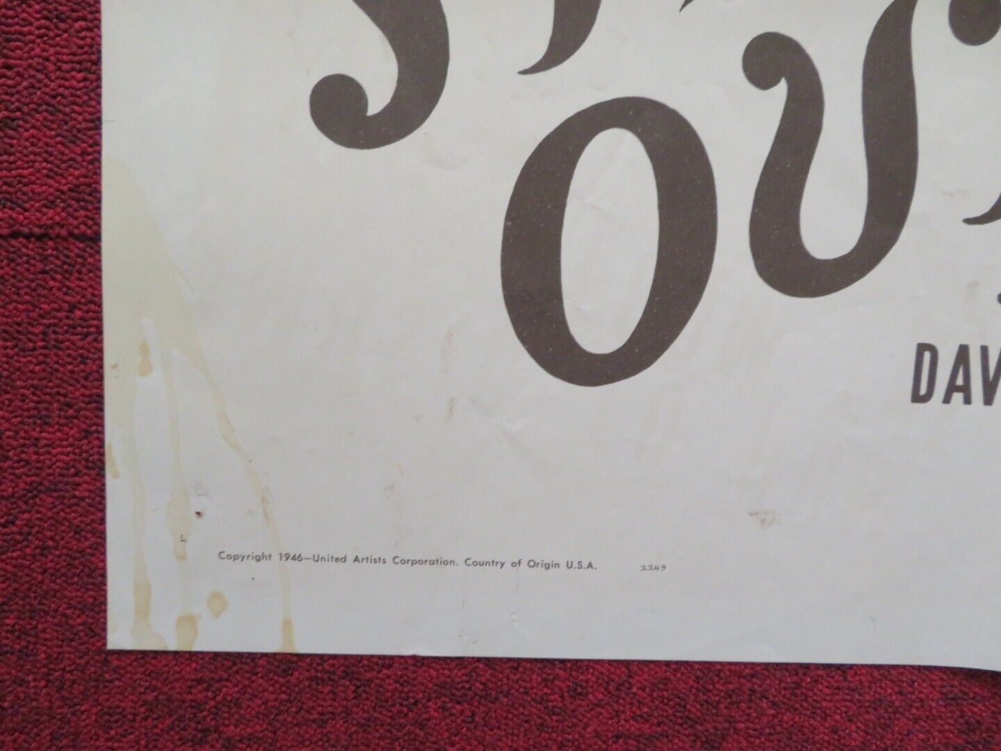 SUSIE STEPS OUT FOLDED US ONE SHEET POSTER DAVID BRUCE CLEATUS CALDWELL 1946 Movie posters