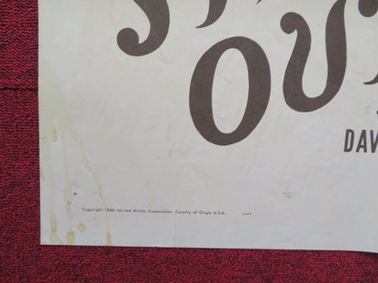 SUSIE STEPS OUT FOLDED US ONE SHEET POSTER DAVID BRUCE CLEATUS CALDWELL 1946 Movie posters