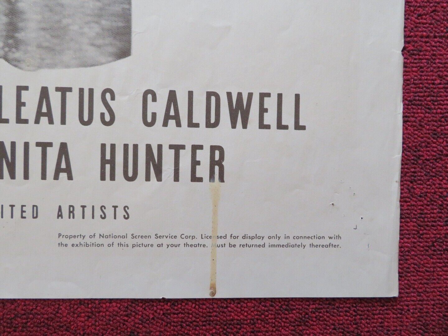 SUSIE STEPS OUT FOLDED US ONE SHEET POSTER DAVID BRUCE CLEATUS CALDWELL 1946 Movie posters