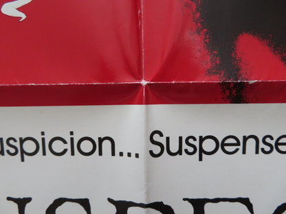 SUSPECT FOLDED US ONE SHEET POSTER CHER DENNIS QUAID LIAM NEESON 1987 Rendezvous Cinema Movie posters