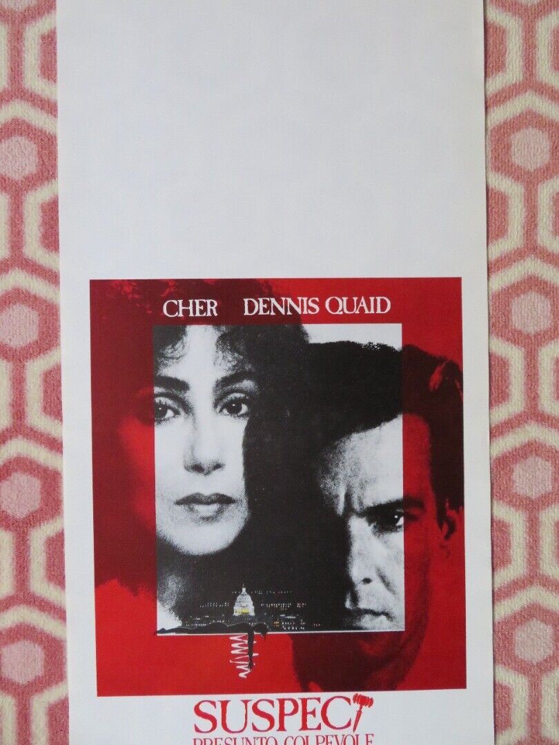 SUSPECT ITALIAN LOCANDINA (27.5"x13") POSTER CHER DENNIS QUIAD 1988 - Rendezvous Cinema