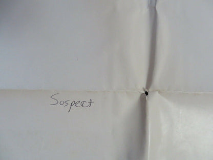 SUSPECT US VIDEO VHS POSTER FOLDED CHER DENNIS QUAID 1987 - Rendezvous Cinema