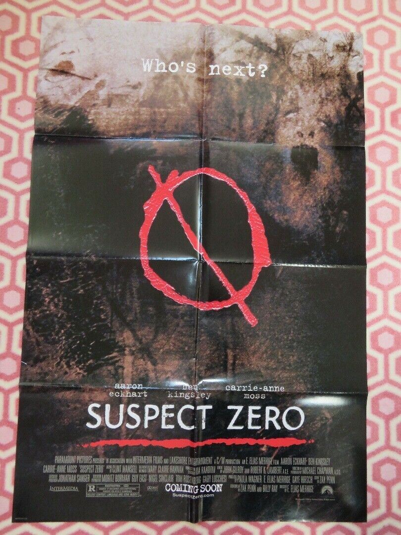 SUSPECT ZERO US ONE SHEET POSTER AARON EKHART BEN KINGSLEY 2004 Movie posters
