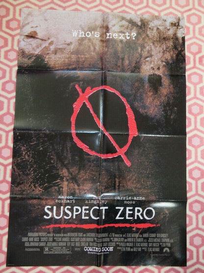 SUSPECT ZERO US ONE SHEET POSTER AARON EKHART BEN KINGSLEY 2004 Movie posters