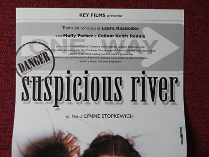SUSPICIOUS RIVER ITALIAN LOCANDINA (25.5"x12.5") POSTER MOLLY PARKER 2000 - Rendezvous Cinema