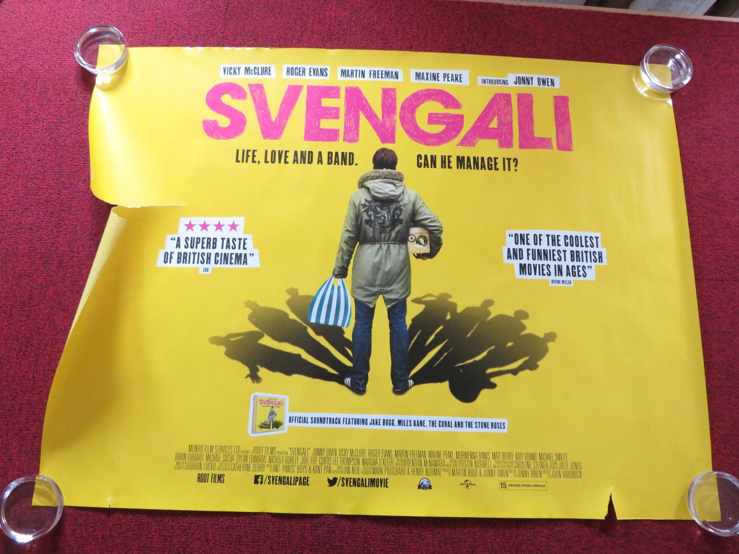 SVENGALI - B UK QUAD ROLLED POSTER MARTIN FREEMAN MATT BERRY 2013 Rendezvous Cinema Movie posters