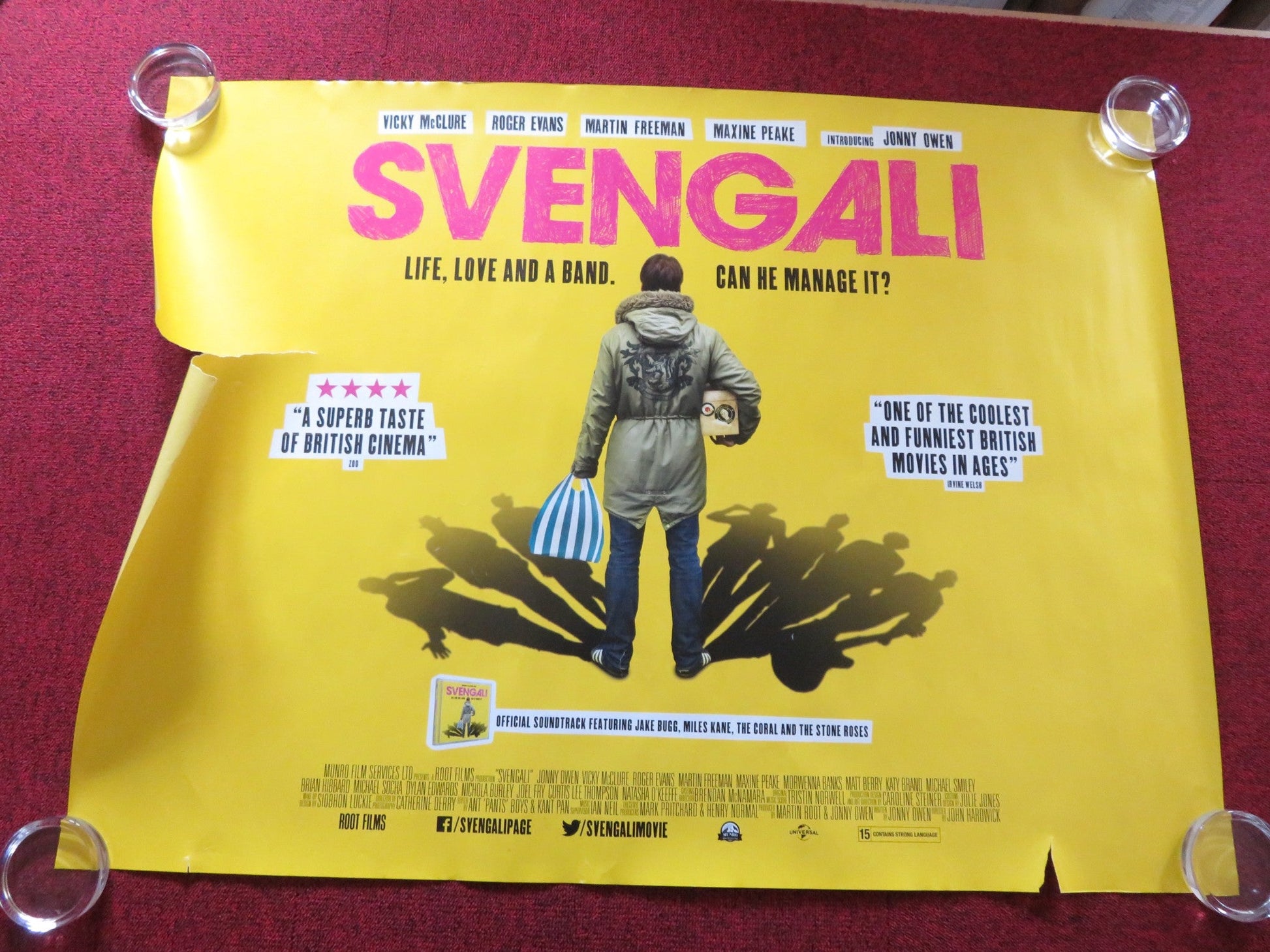 SVENGALI - B UK QUAD ROLLED POSTER MARTIN FREEMAN MATT BERRY 2013 Rendezvous Cinema Movie posters