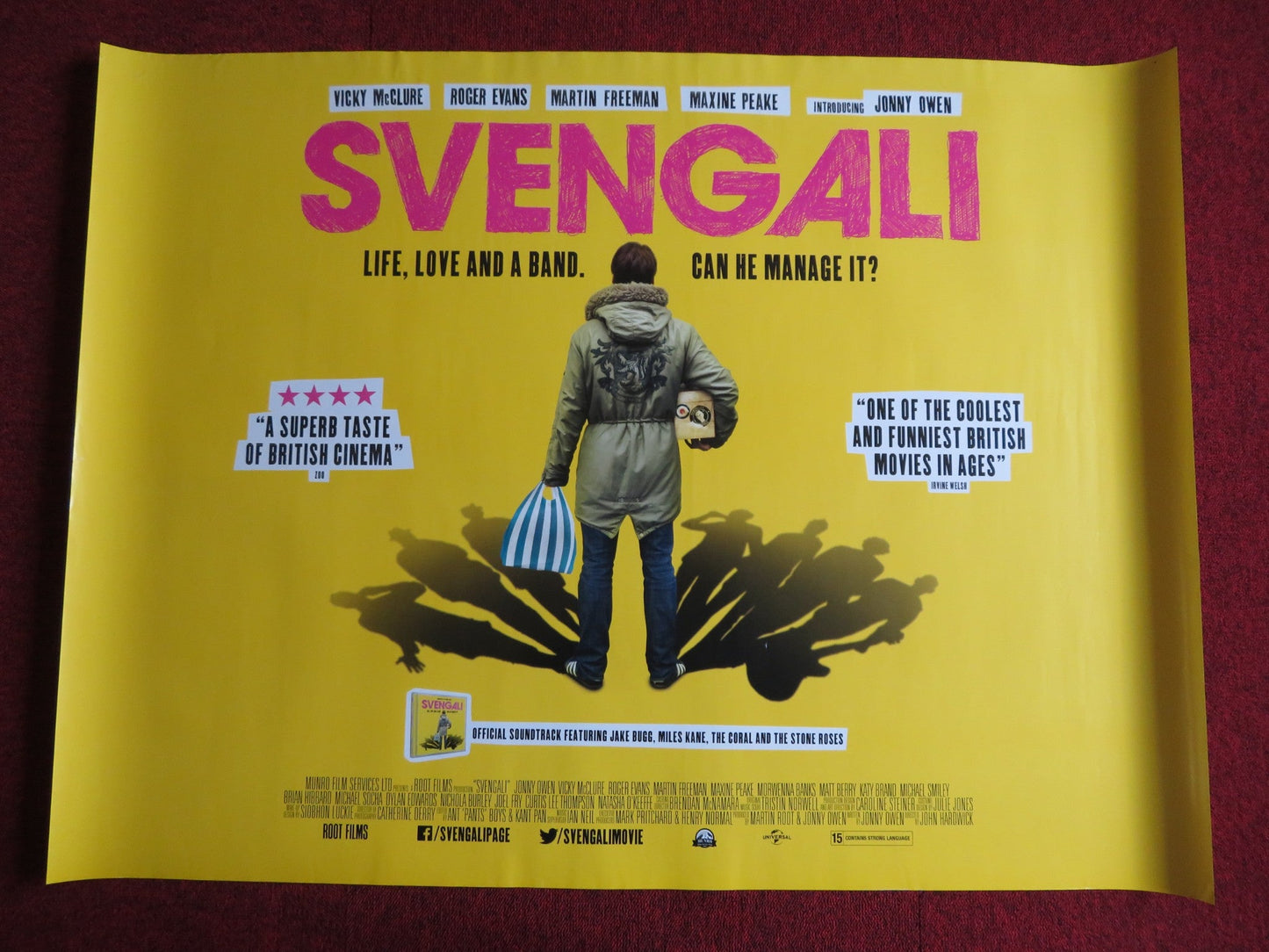 SVENGALI UK QUAD (30"x 40") ROLLED POSTER MARTIN FREEMAN MATT BERRY 2013 Rendezvous Cinema Movie posters