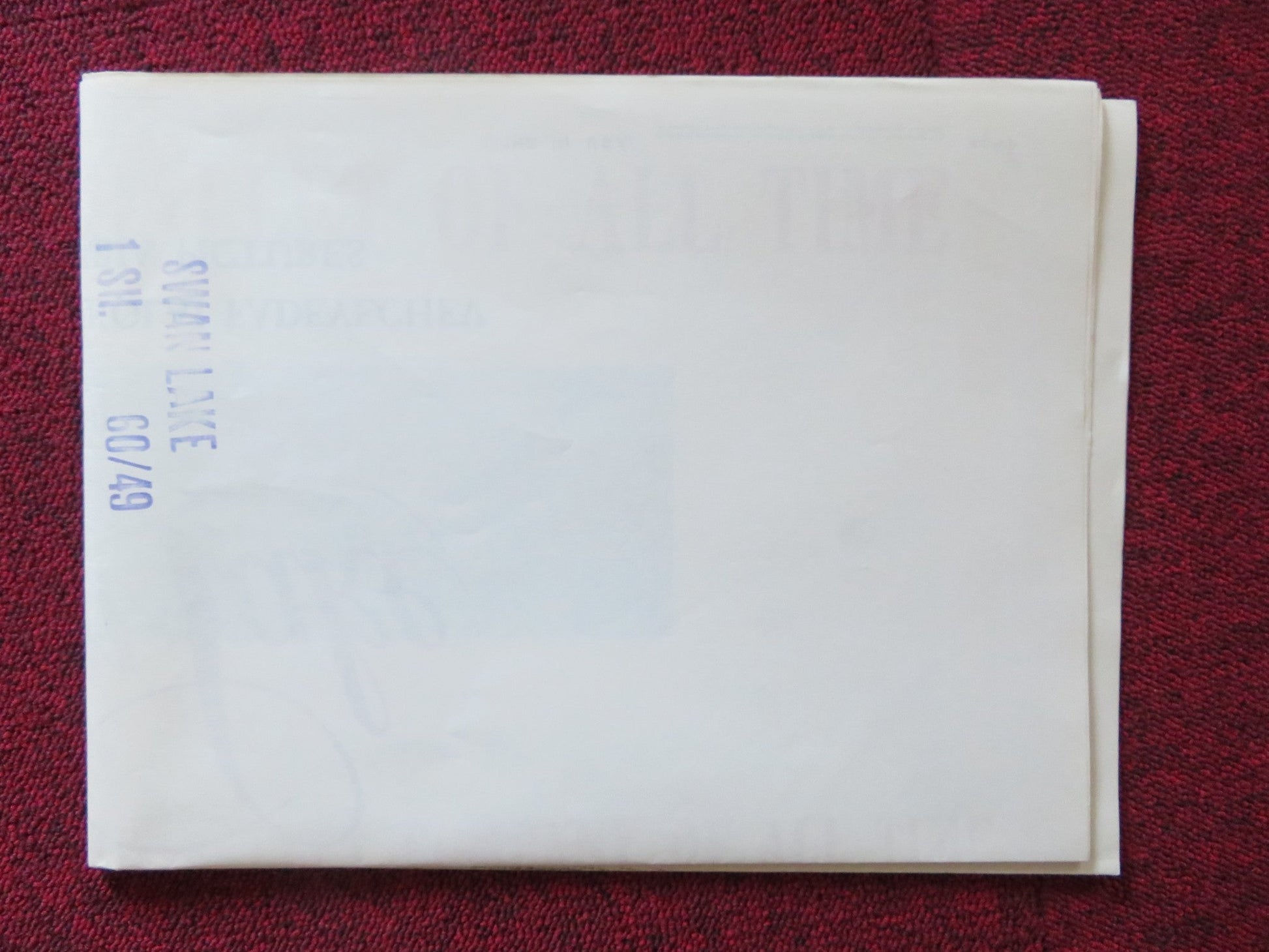 SWAN LAKE FOLDED US ONE SHEET POSTER MAYA PLISETSKAYA NIKOLAI FEDEYCHEV 1960 Rendezvous Cinema Movie posters