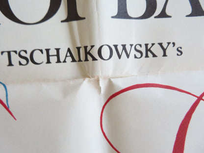 SWAN LAKE FOLDED US ONE SHEET POSTER MAYA PLISETSKAYA NIKOLAI FEDEYCHEV 1960 Rendezvous Cinema Movie posters