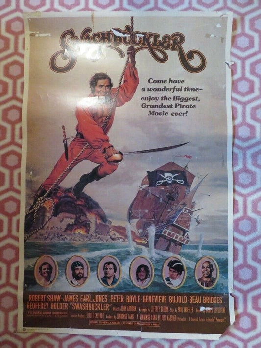 SWASHBUCKLER US ONE SHEET ROLLED POSTER POSTER PROS ROBERT SHAW 1976 Movie posters