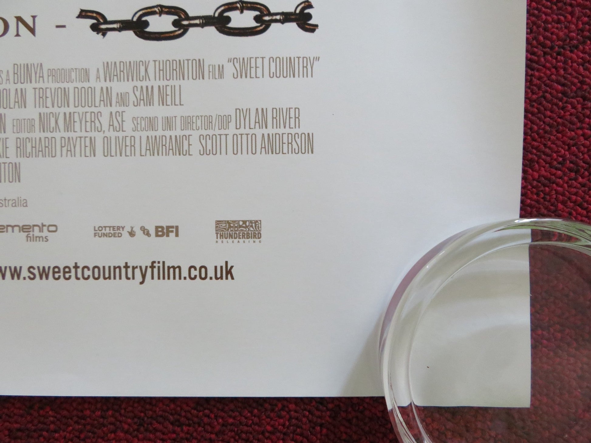 SWEET COUNTRY UK QUAD ROLLED POSTER HAMILTON MORRIS SAM NEILL 2017 Rendezvous Cinema Movie posters