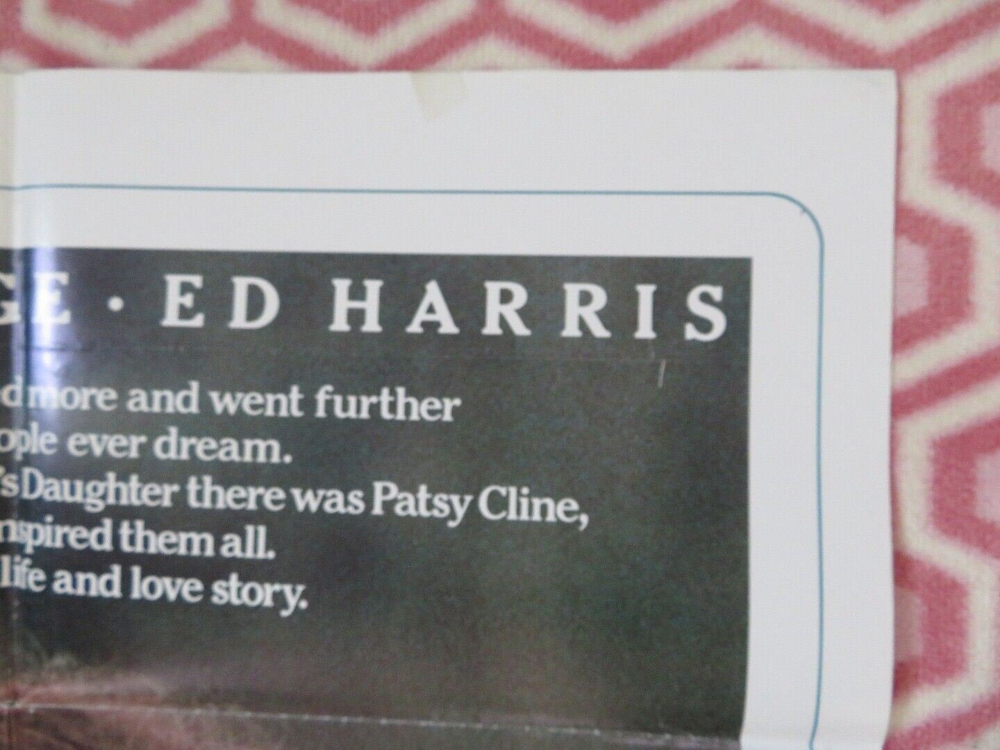 SWEET DREAMS FOLDED US ONE SHEET POSTER JESSICA LANGE ED HARRIS 1985 Movie posters