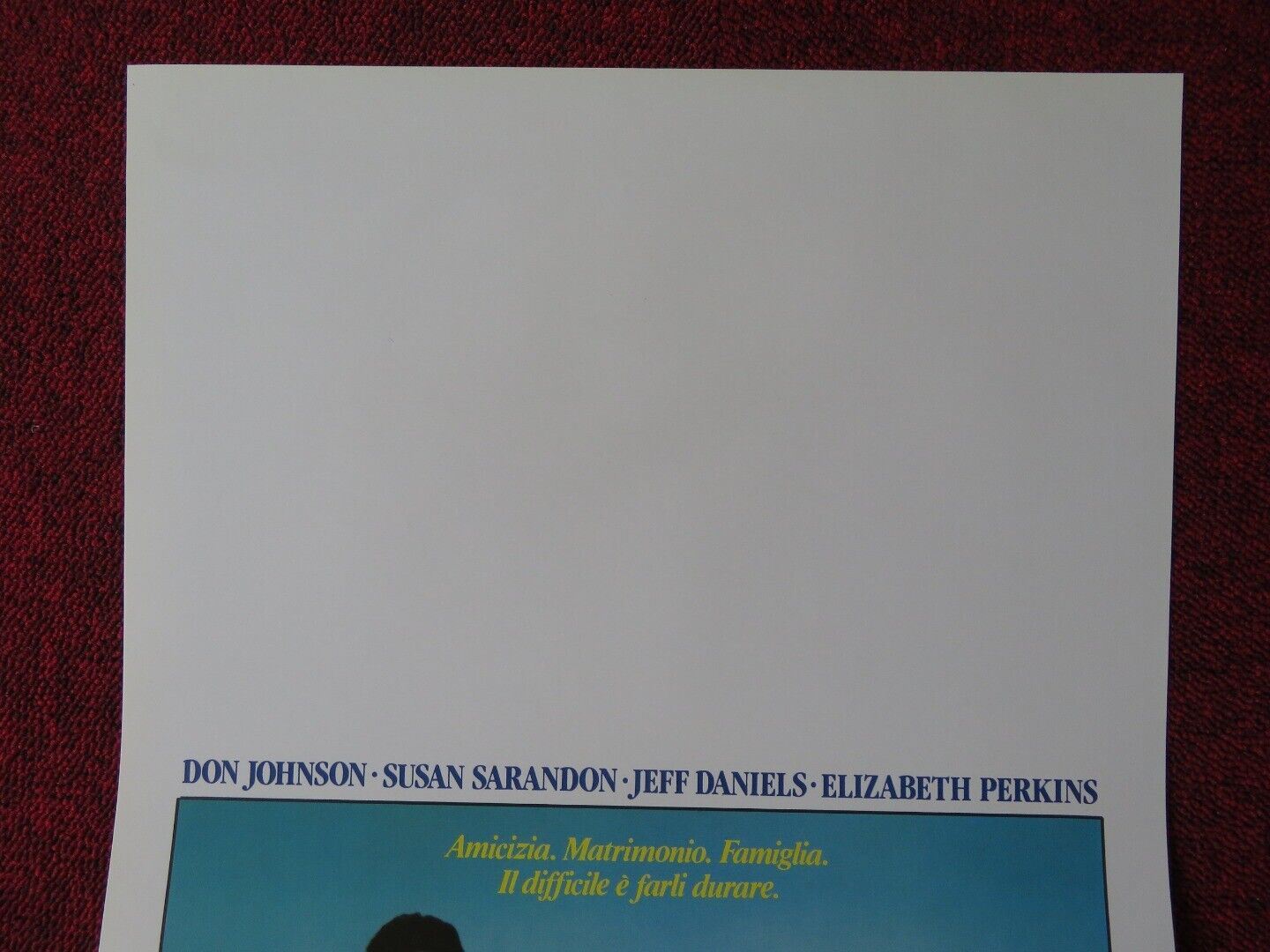 SWEET HEARTS DANCE ITALIAN LOCANDINA (27.5"x13") POSTER D JOHNSON S SARAN 1989 Movie posters