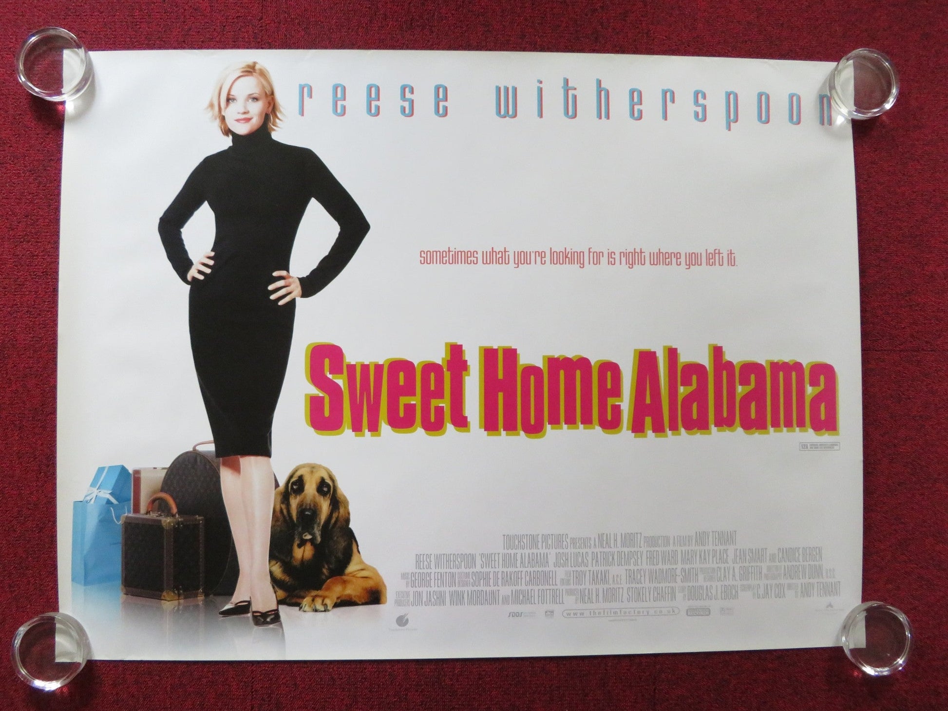 SWEET HOME ALABAMA UK QUAD (30"x 40") ROLLED POSTER REESE WITHERSPOON 2002 Rendezvous Cinema Movie posters