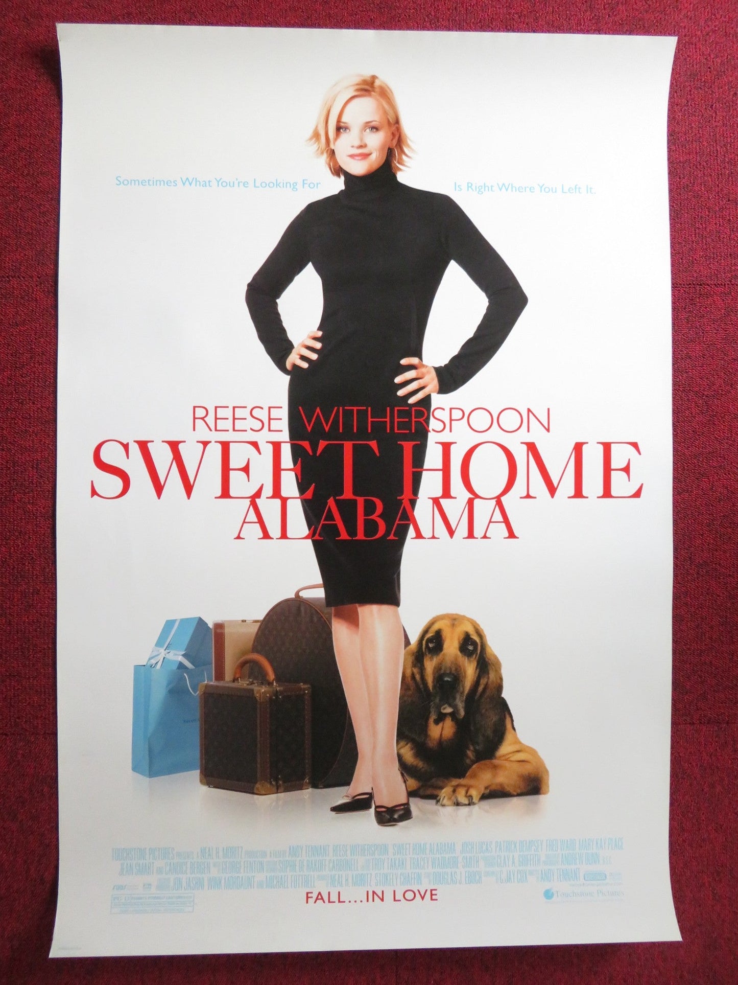 SWEET HOME ALABAMA US ONE SHEET ROLLED POSTER REESE WITHERSPOON P. DEMPSEY 2002 Rendezvous Cinema Movie posters