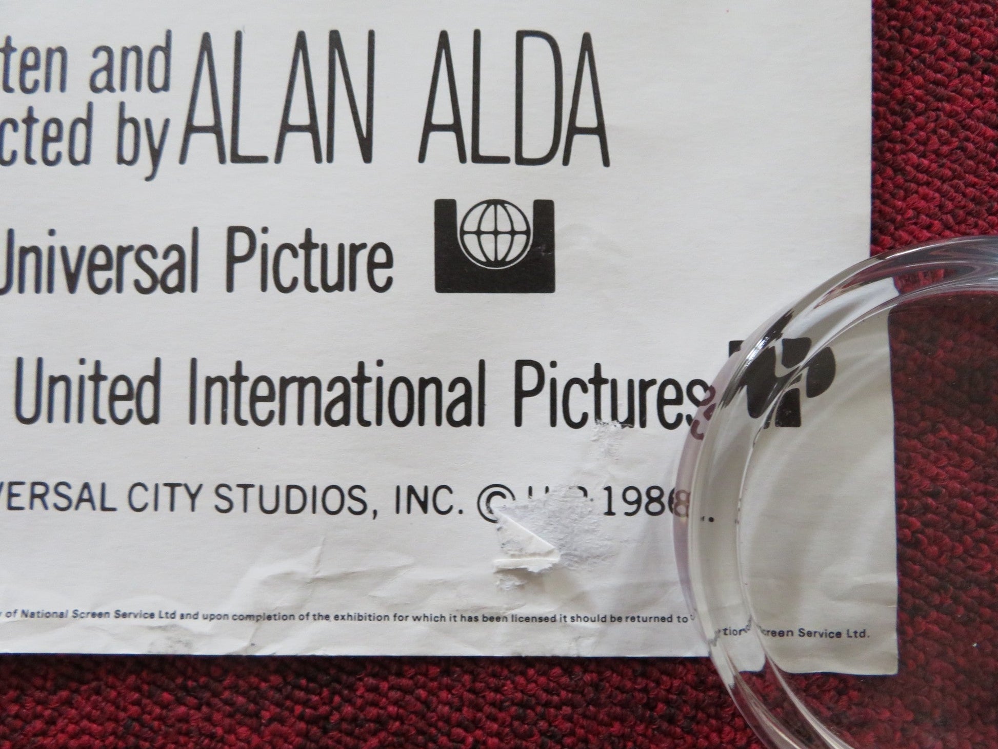 SWEET LIBERTY UK QUAD (30"x 40") ROLLED POSTER ALAN ALDA MICHAEL CAINE 1986 Rendezvous Cinema Movie posters