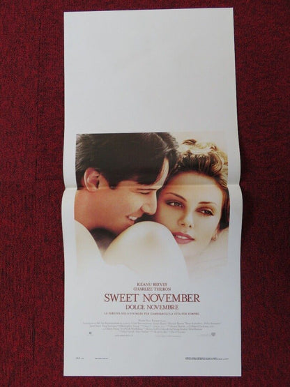 SWEET NOVEMBER ITALIAN LOCANDINA (27.5"x13") POSTER KEANU REEVES 2001 - Rendezvous Cinema