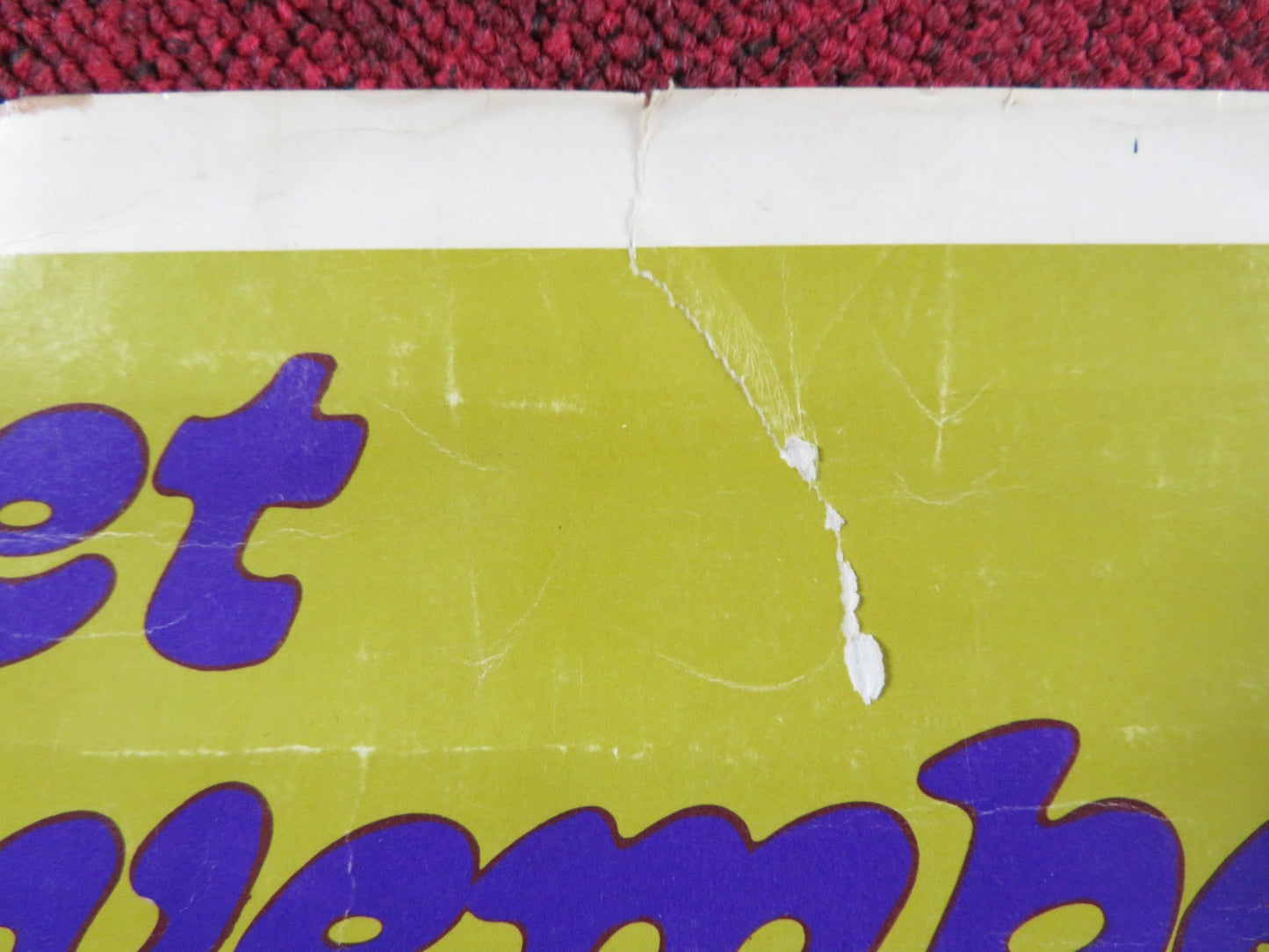 SWEET NOVEMBER US INSERT (14"x 36") POSTER SANDY DENNIS ANTHONY NEWLEY 1968 Rendezvous Cinema Movie posters