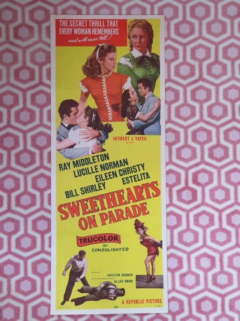 SWEETHEARTS ON PARADE US INSERT (14"x 36") POSTER RAY MIDDLETON B SHIRLEY '53 Movie posters