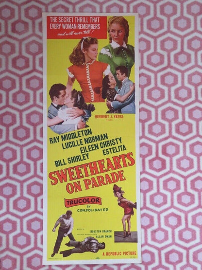 SWEETHEARTS ON PARADE US INSERT (14"x 36") POSTER RAY MIDDLETON B SHIRLEY '53 Movie posters