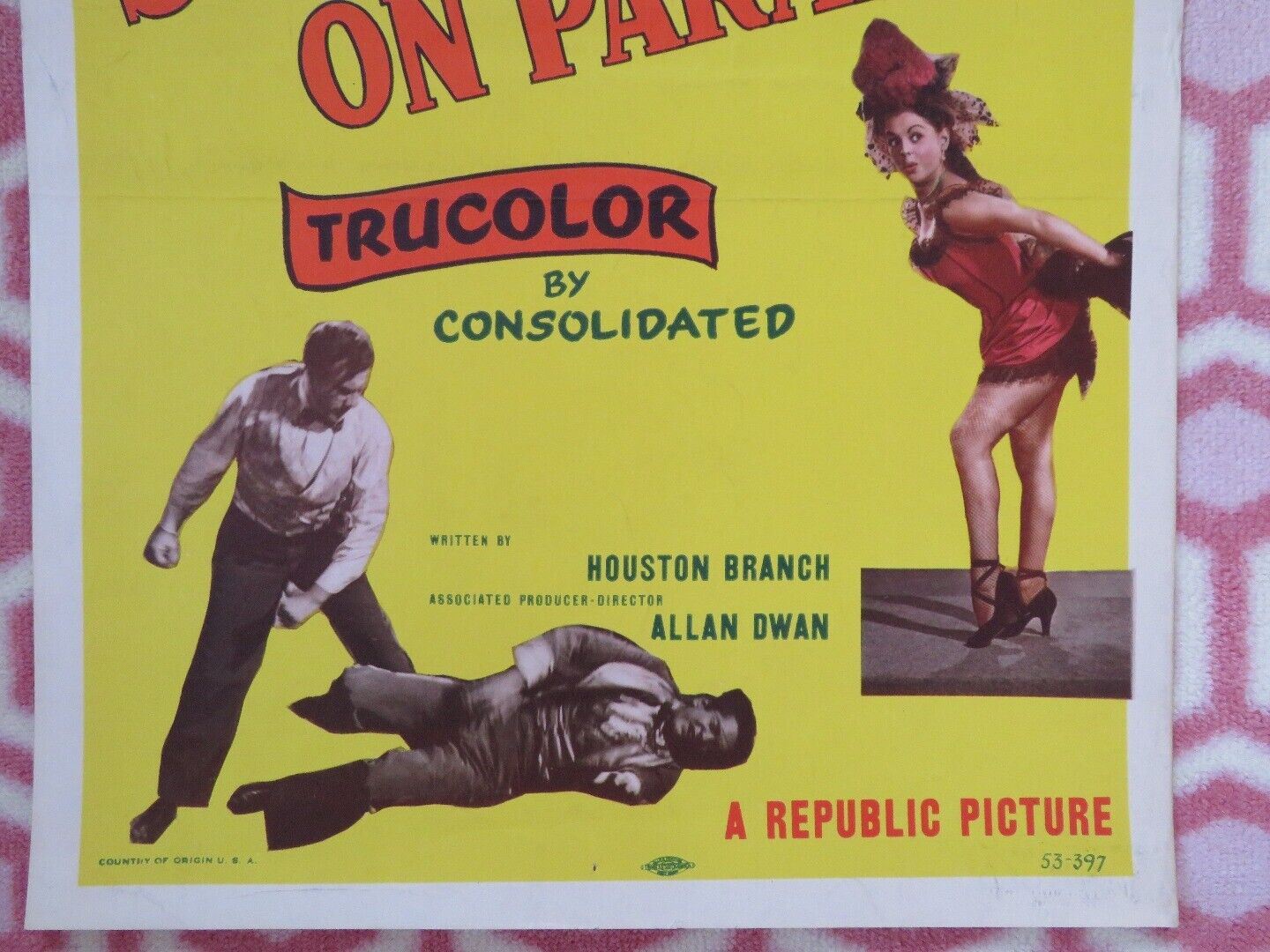 SWEETHEARTS ON PARADE US INSERT (14"x 36") POSTER RAY MIDDLETON B SHIRLEY '53 Movie posters