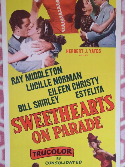 SWEETHEARTS ON PARADE US INSERT (14"x 36") POSTER RAY MIDDLETON B SHIRLEY '53 Movie posters