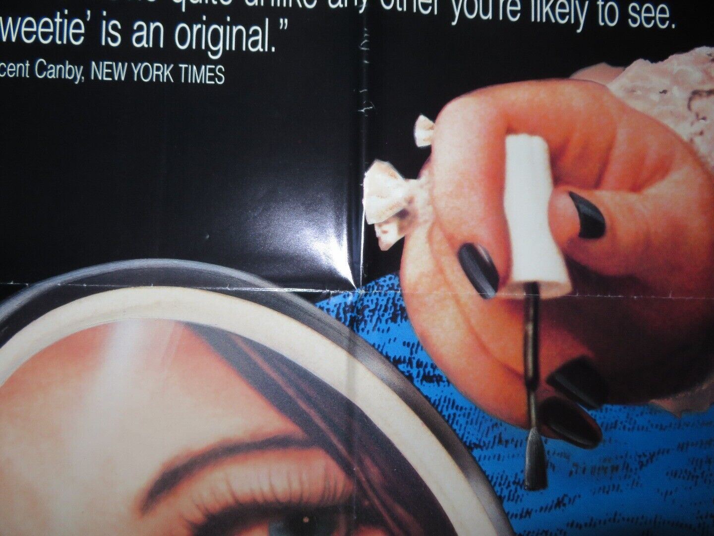 SWEETIE FOLDED US ONE SHEET POSTER GENEVIEVE LEMON KAREN COLSTON 1990 Movie posters