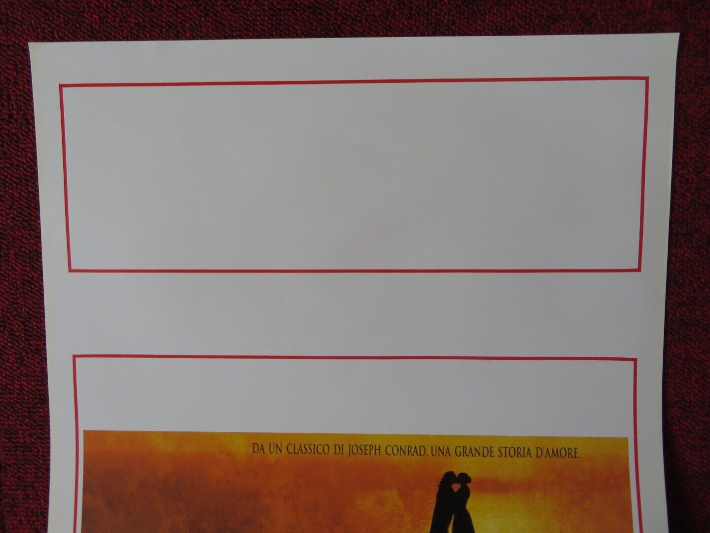 SWEPT FROM THE SEA ITALIAN LOCANDINA (27.5"x13") POSTER VINCENT PEREZ 1998 Movie posters