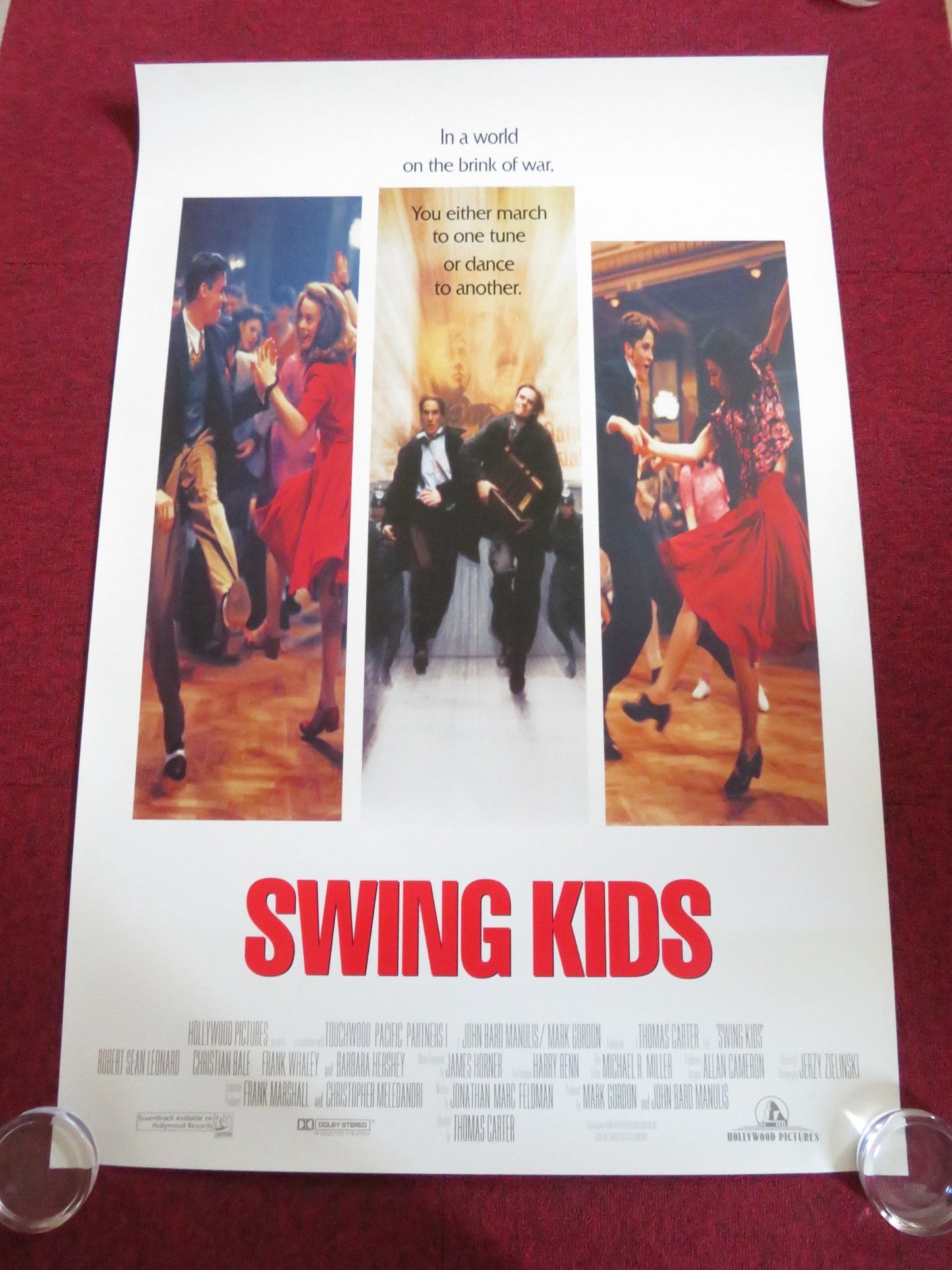 SWING KIDS INTERNATIONAL ONE SHEET ROLLED POSTER CHRISTIAN BALE F. WHALEY 1993 Rendezvous Cinema Movie posters