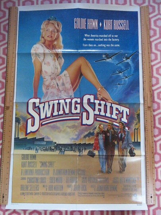 SWING SHIFT US ONE SHEET POSTER GOLDIE HAWN KURT RUSSELL 1984 Movie posters