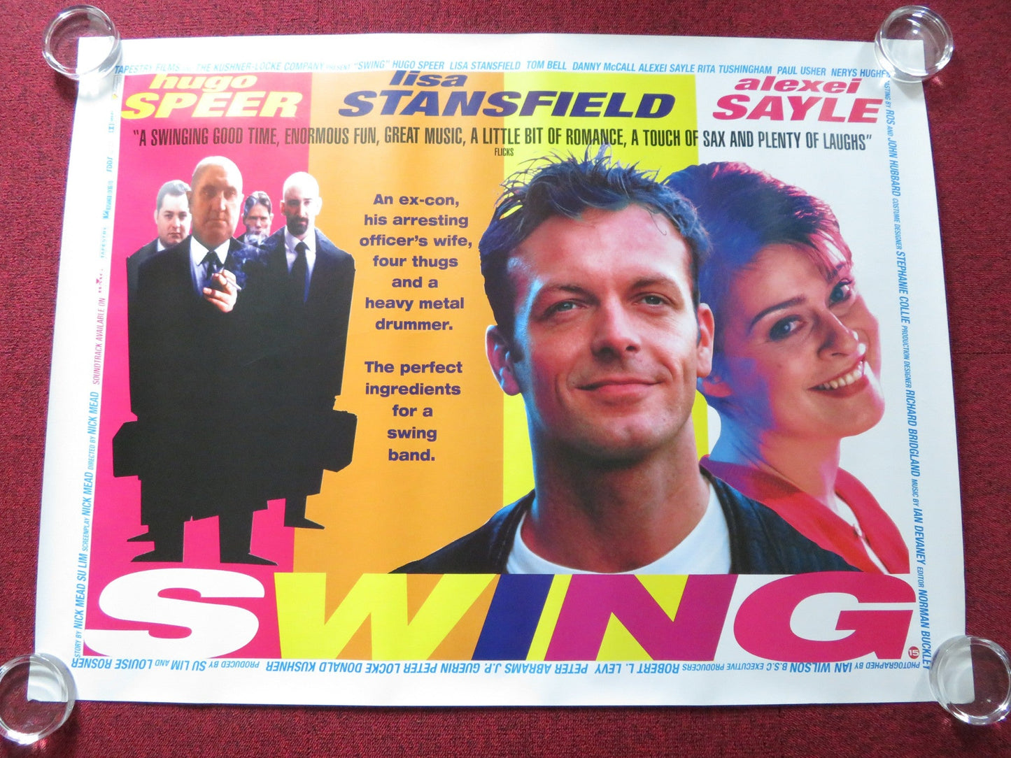 SWING UK QUAD (30"x 40") ROLLED POSTER HUGO SPEER LISA STANSFIELD 1999 Rendezvous Cinema Movie posters