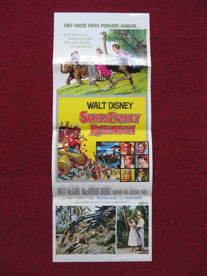 SWISS FAMILY ROBINSON FOLDED US INSERT POSTER JOHN MILLS DOROTHY MCGUIRE R1975 Rendezvous Cinema Movie posters