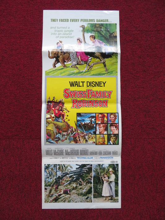 SWISS FAMILY ROBINSON FOLDED US INSERT POSTER JOHN MILLS DOROTHY MCGUIRE R1975 Rendezvous Cinema Movie posters
