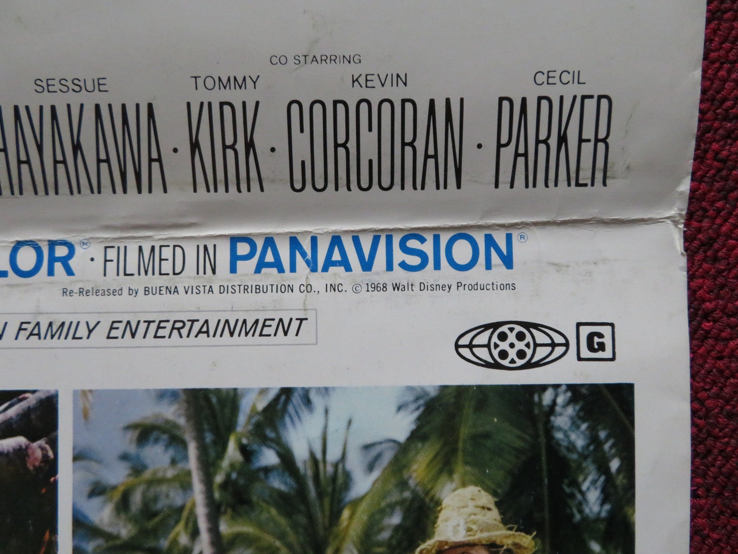 SWISS FAMILY ROBINSON FOLDED US INSERT POSTER JOHN MILLS DOROTHY MCGUIRE R1975 Rendezvous Cinema Movie posters