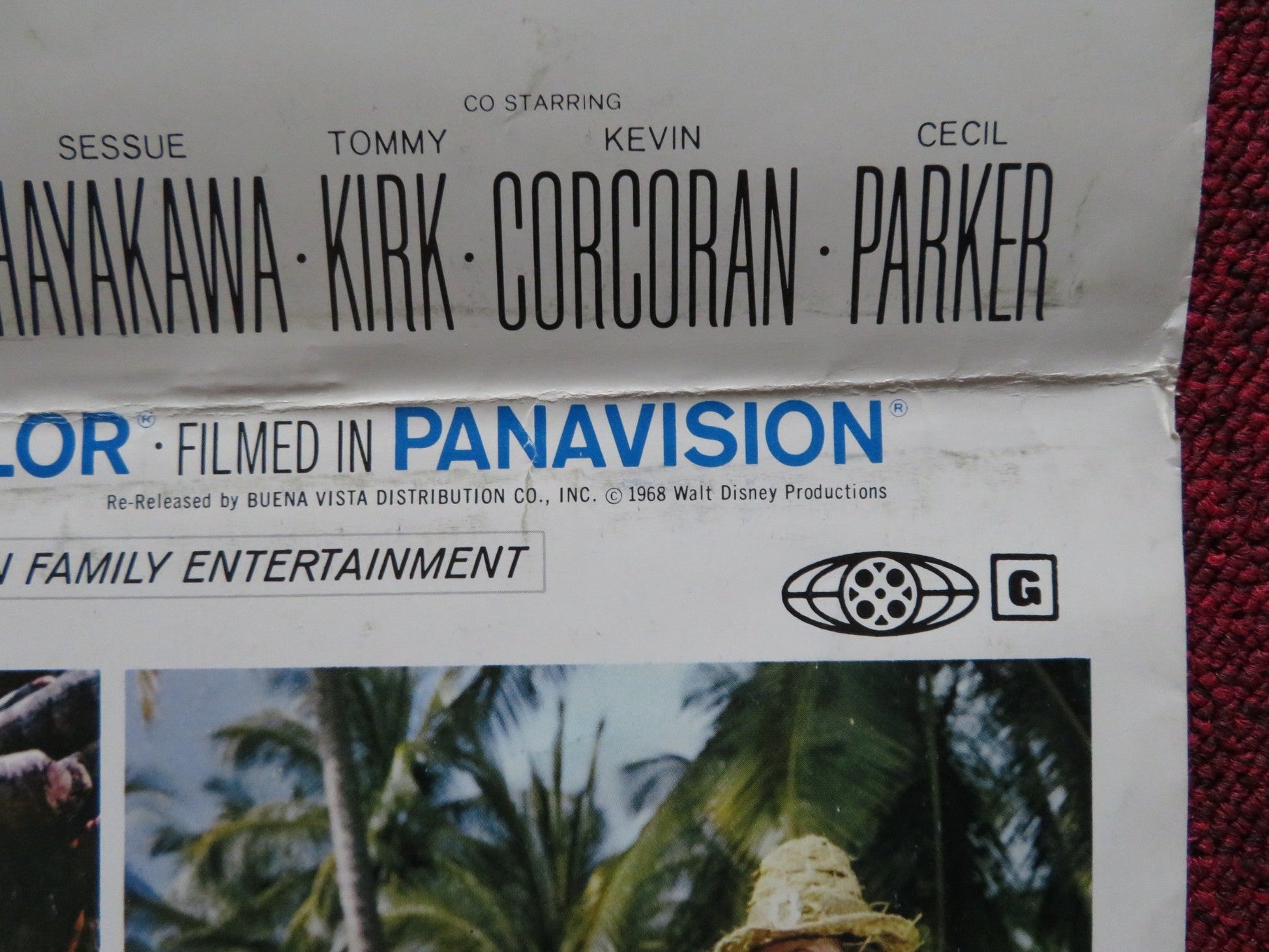 SWISS FAMILY ROBINSON FOLDED US INSERT POSTER JOHN MILLS DOROTHY MCGUIRE R1975 Rendezvous Cinema Movie posters