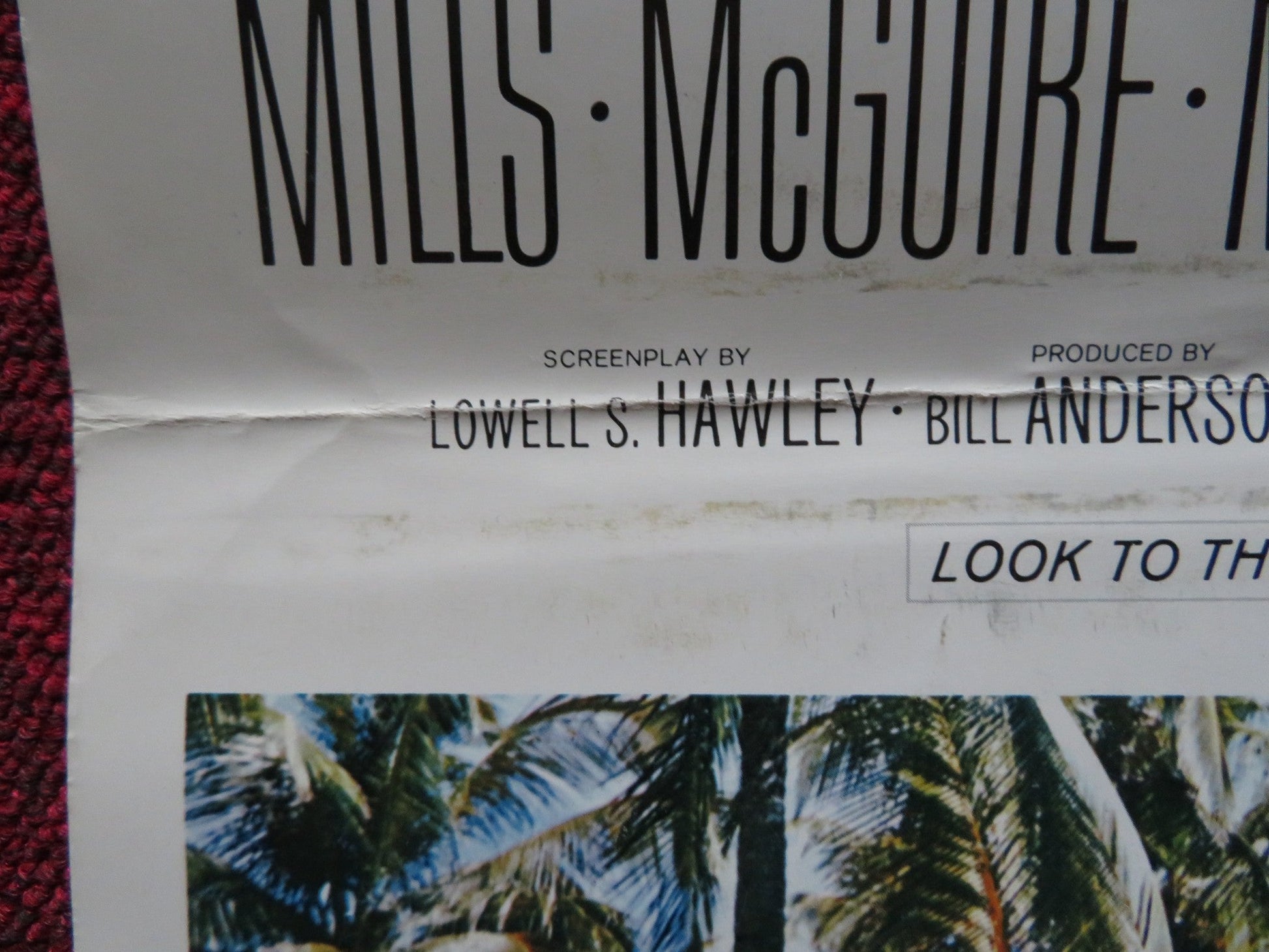 SWISS FAMILY ROBINSON FOLDED US INSERT POSTER JOHN MILLS DOROTHY MCGUIRE R1975 Rendezvous Cinema Movie posters