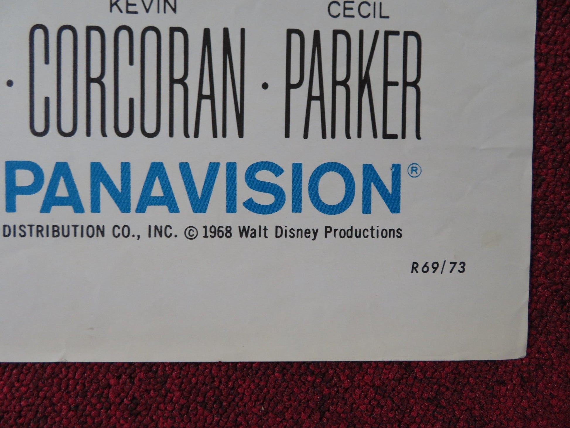 SWISS FAMILY ROBINSON FOLDED US ONE SHEET POSTER DISNEY MILLS MCGUIRE 1968 Rendezvous Cinema Movie posters