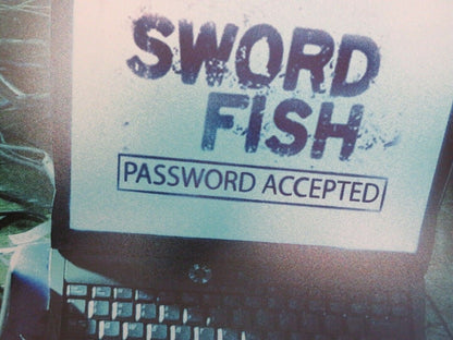 SWORD FISH US ONE SHEET ROLLED POSTER HUGH JACKMAN JOHN TRAVOLTA 2001 Movie posters