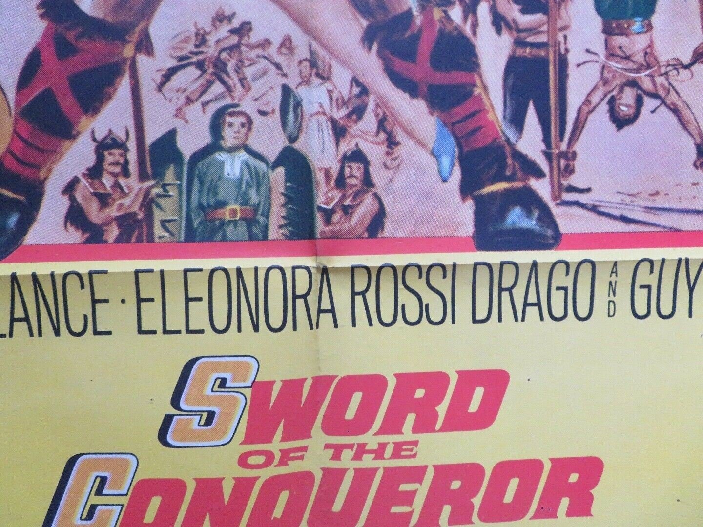 SWORD OF THE CONQUEROR US ONE SHEET POSTER JACK PALANCE 1961 Movie posters