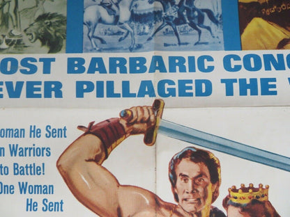 SWORD OF THE CONQUEROR US ONE SHEET POSTER JACK PALANCE 1961 Movie posters