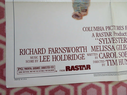 SYLVESTER US ONE SHEET POSTER RICHARD FARNSWORTH 1985 Movie posters