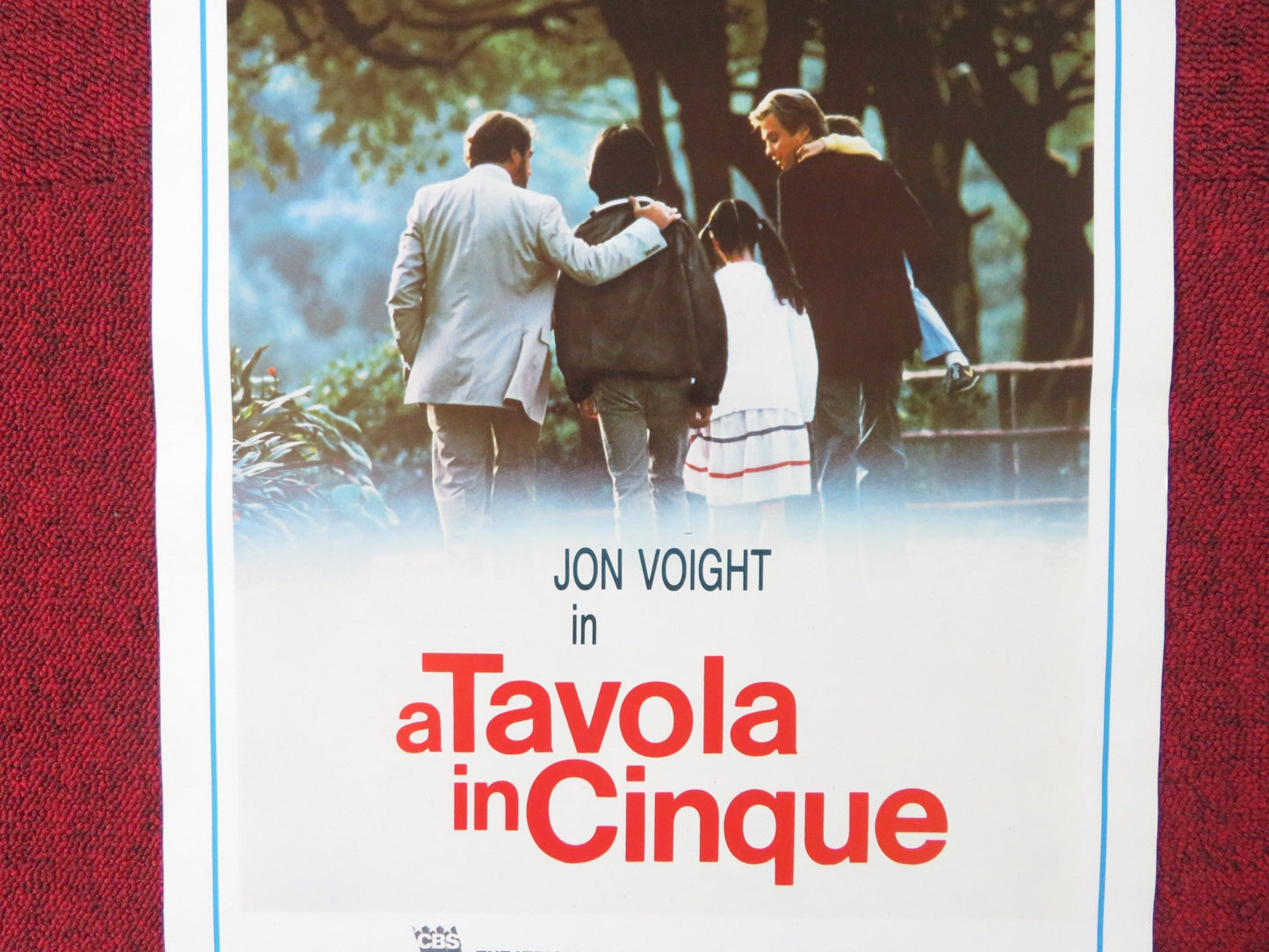 TABLE FOR FIVE ITALIAN LOCANDINA POSTER JON VOIGHT RICHARD CRENNA 1986 Rendezvous Cinema Movie posters