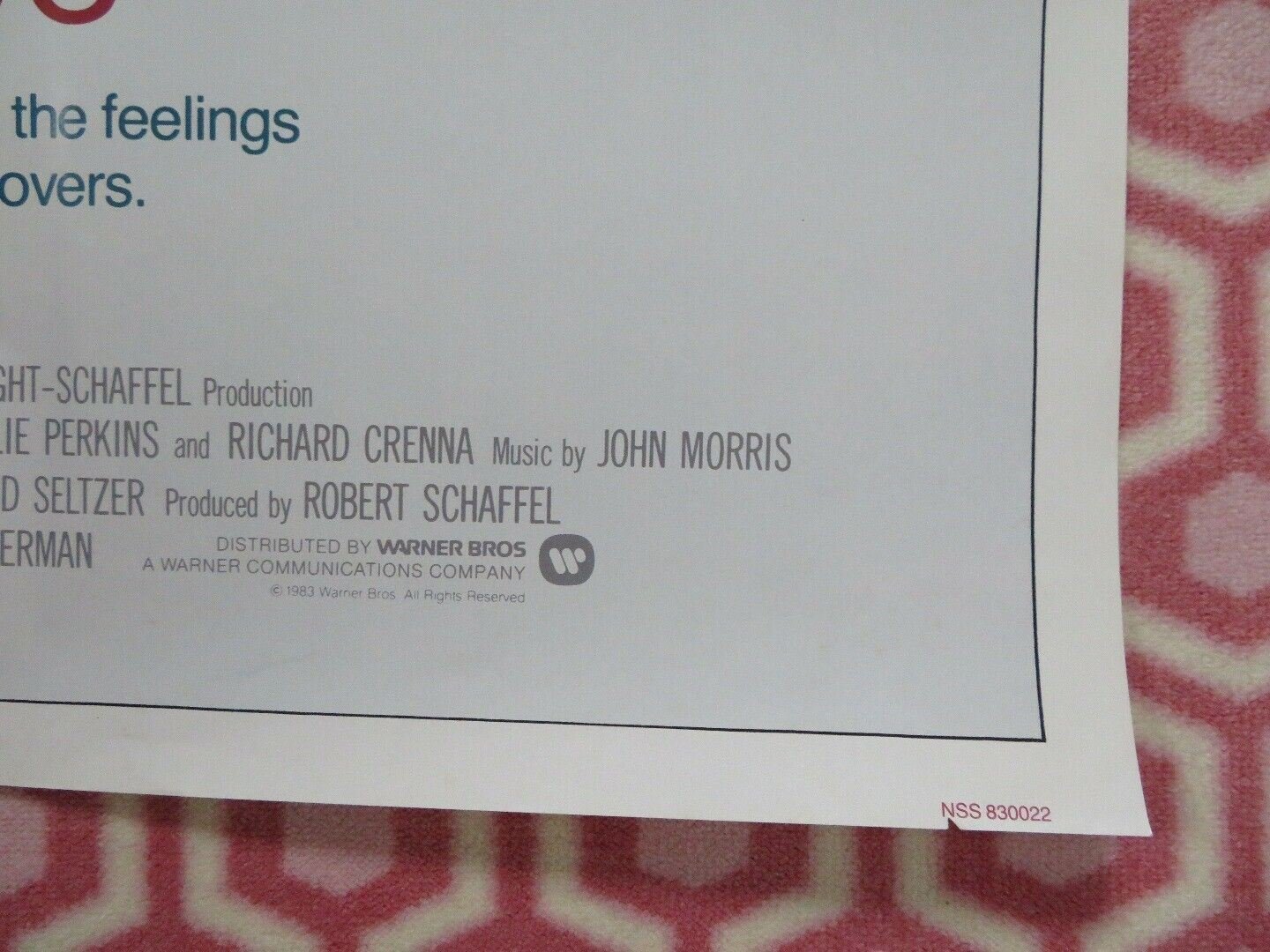 TABLE FOR FIVE US ONE SHEET POSTER JON VOIGHT 1983 Rendezvous Cinema Movie posters